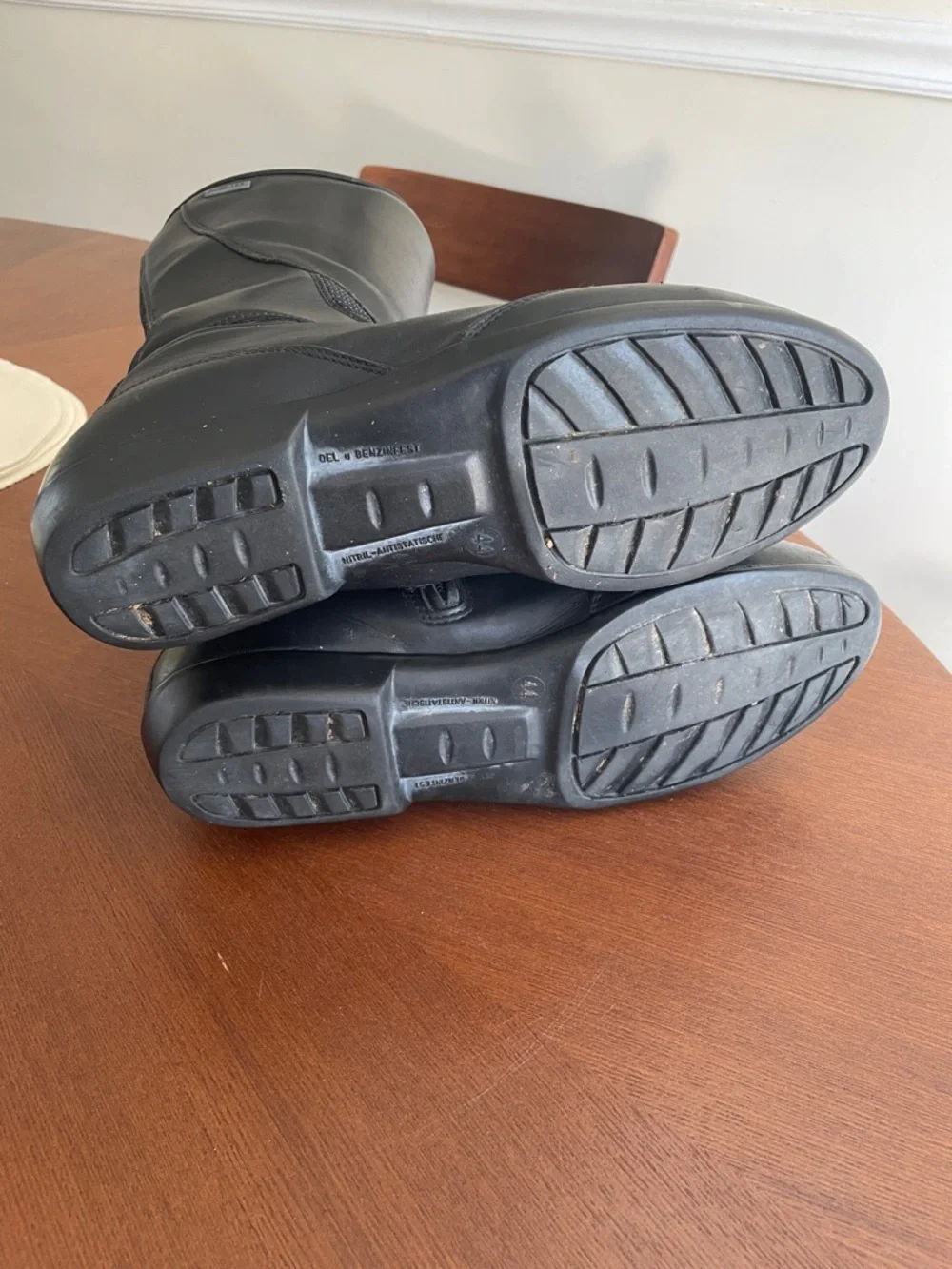BMW Black Leather Motorcycle Boots Vintage Size 10.5 or Size 11